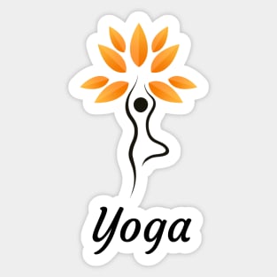 All I Need Is Love And Yoga And A Dog Sticker